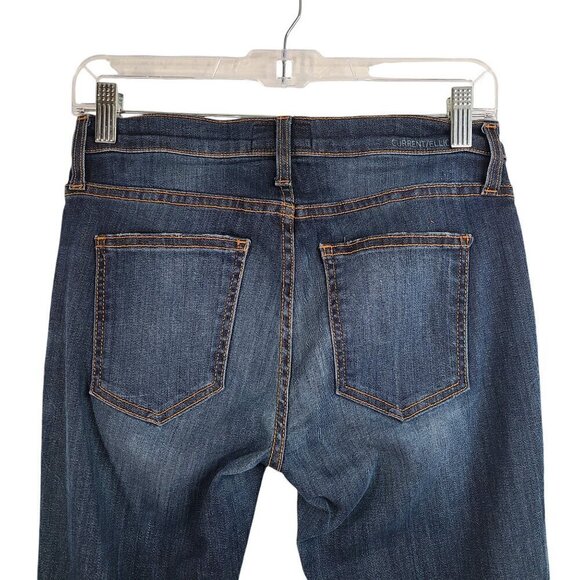 Current Elliot Stilleto Typhoon Destroy Dark Wash Distressed Denim Jeans - Picture 6 of 10